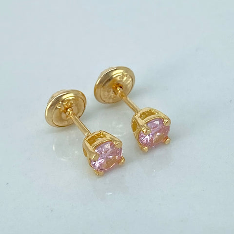 Topos Circones Rosas Oro amarillo 1 Gr / 4,2 mm