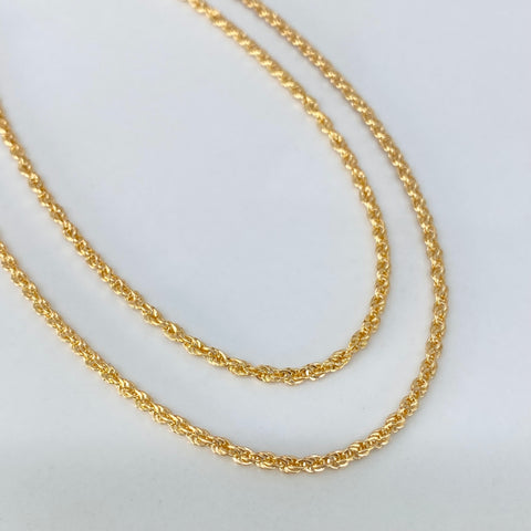 Cadena ● Lazo Oro amarillo 18k +1 / 2,26 Gr / 2 mm / 50 Cm †