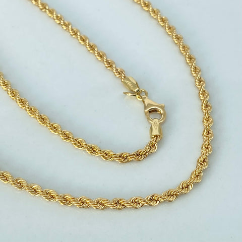 Cadena ● Lazo Oro amarillo 18k +1 / 5,1 Gr / 2,7 mm / 50 Cm †