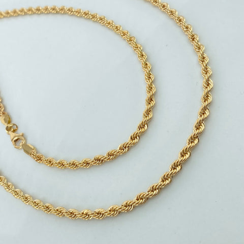 Cadena ● Lazo Oro amarillo 18k +1 / 8,12 Gr / 3,3 mm / 60 Cm †