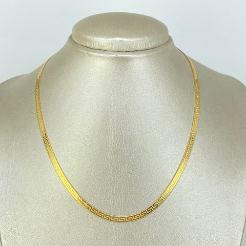 Cadena Espejo VS Oro amarillo 18k +3 / 8,41 Gr / 3,8 mm / 40 Cm †