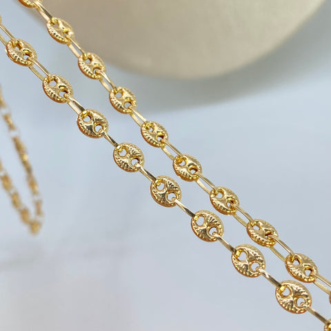 Cadena GC Diamantada Oro amarillo 18k 7,34 Gr / 4,1 mm / 45 Cm *
