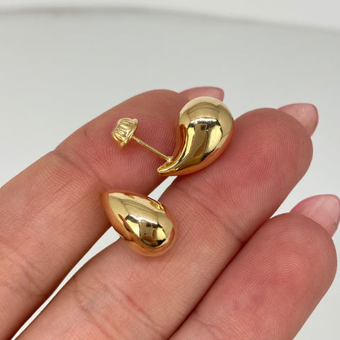 Topos Gotas Oro amarillo 18k 1,85 Gr / 8 mm