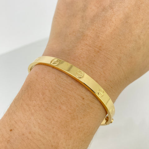 Pulso ● Aro Tornillo CT (Accesorio) Oro amarillo 18k +3 / 7,35 Gr / 6 mm / 18 Cm