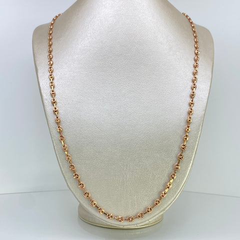 Cadena GC Diamantada Oro rosa 18k 16,60 Gr / 4,5 mm / 69 Cm *