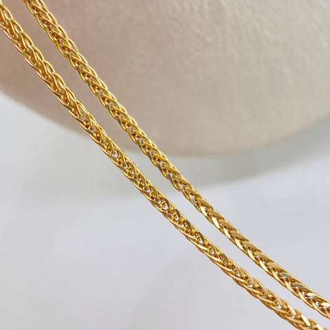 Cadena ● Franco Oro amarillo 18k +2 / 5,25 Gr / 2 mm / 60 Cm *