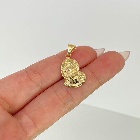 Dije Rostro Cristo Oro amarillo 18k 1,2 Gr / 2,7 Cm