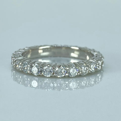 Anillo Churumbela Con Diamantes Personalizado POR FABRICACION Oro Blanco 18k / Talla 5/ 10 / 4,5 Gr *