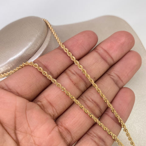 Cadena ● Lazo Oro amarillo 18k +1 / 5,2 Gr / 2,6 mm / 50 Cm †