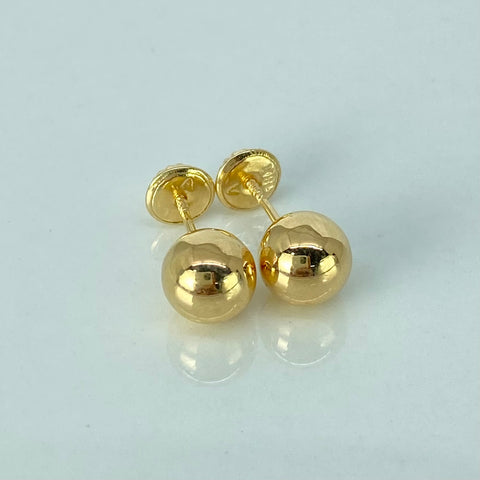 Topos Bolas Lisas Oro amarillo 0,8 Gr / 7 mm †