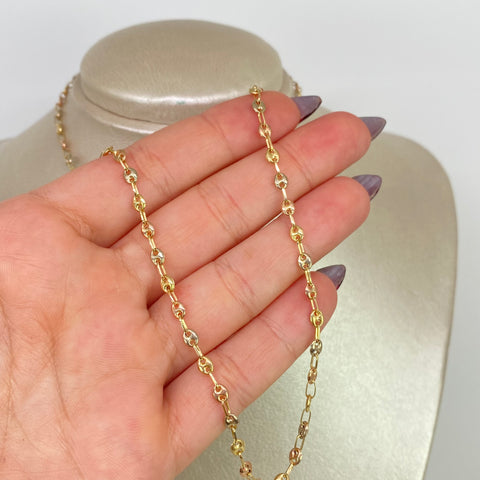 Cadena GC Tres oros 18k 4,10 Gr / 3,3 mm / 45 Cm *