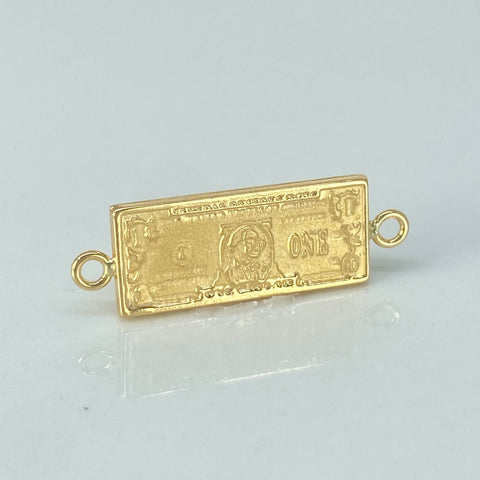 Herraje Dolar Oro amarillo 18k 1,4 Gr / 2,6 Cm *