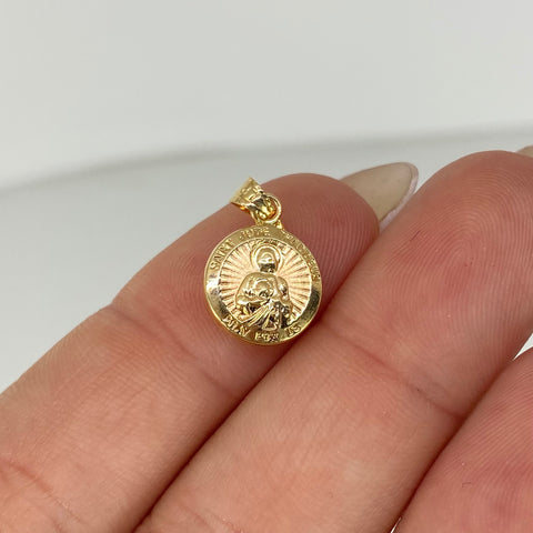 Dije San Judas Tadeo Oro amarillo 18k 0,55 Gr / 1,7 Cm  *