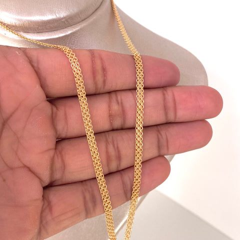 Cadena ● China Oro amarillo 18k 4,53 Gr / 3,3 mm / 45 Cm *
