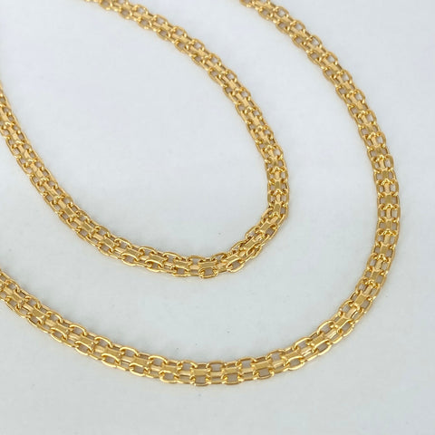 Cadena ● China Oro amarillo 18k 4,48 Gr / 3,3 mm / 45 Cm