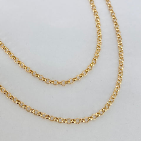 Cadena ● Aro Seguido Oro amarillo 18k 1,35 Gr / 1,8 mm / 50 Cm *
