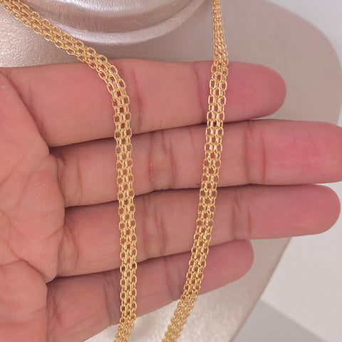 Cadena ● China Oro amarillo 18k 8,1 Gr / 4,8 mm / 50 Cm *
