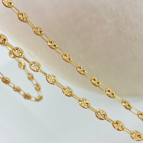 Cadena GC Diamantado Oro amarillo 18k 7,05 Gr / 3,3 mm / 50 Cm