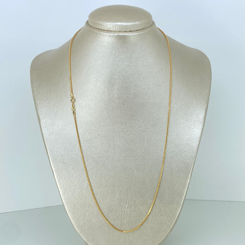 Cadena ● Franco Oro amarillo 18k +2 / 4,7 Gr / 1,1 mm / 60 Cm †
