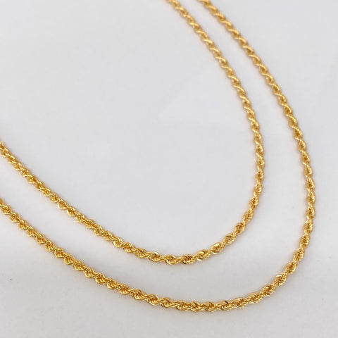 Cadena ● Lazo Oro amarillo 18k +1 / 3,45 Gr / 2,2 mm / 60 Cm *