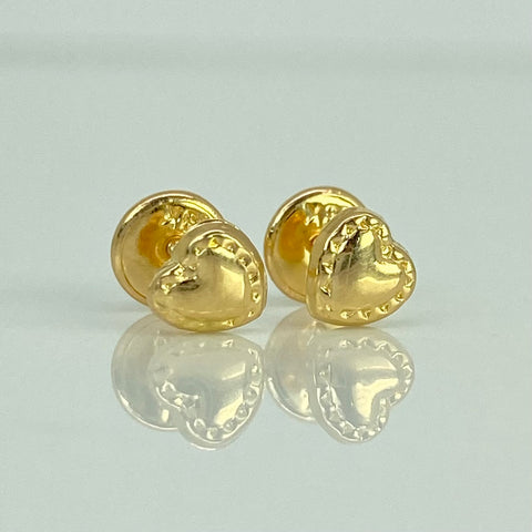 Topos Corazon Bordeado Oro amarillo 18k 0,55 Gr / 5,1 mm *
