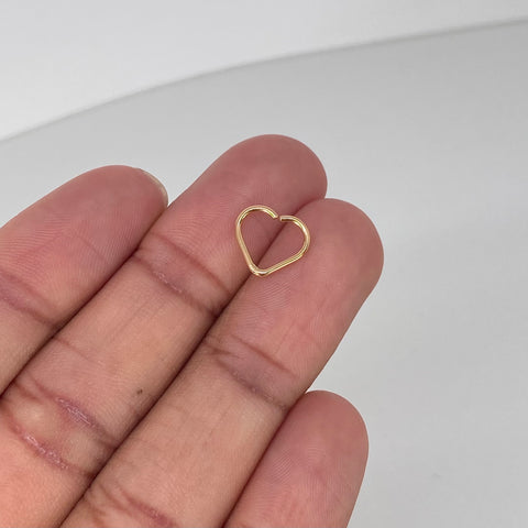 Piercing Corazon / Oro Amarillo 18k (Joya) / 0,32gr / 1.2cm / (Oreja) *