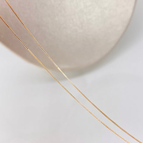 Cadena ● Veneciana Oro amarillo 18k +1 / 1,05 Gr / 0,5 mm / 50 Cm