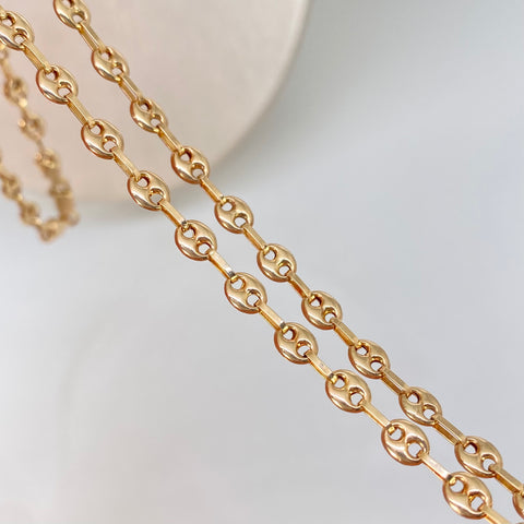 Cadena GC Oro amarillo 18k 5,92 Gr / 4 mm / 45 Cm †