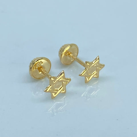 Topos Estrella De David Oro amarillo 18k 0,6 Gr / 6 mm *