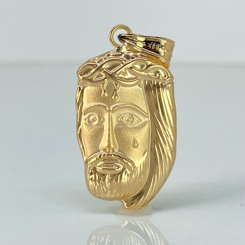 Dije Rostro Jesus Oro amarillo 18k 3,15 Gr / 4,3 Cm