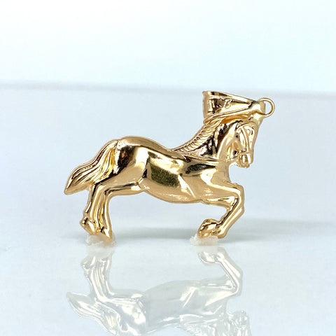 Dije Caballo Oro amarillo 1,9 Gr / 4,4 Cm †