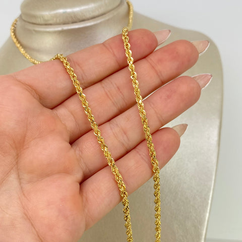 Cadena ● Lazo Oro amarillo 18k +1 / 6,1 Gr / 2,7 mm / 60 Cm