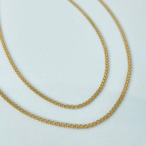 Cadena ● China Oro amarillo 18k 3,1 Gr / 1,4 mm / 60 Cm