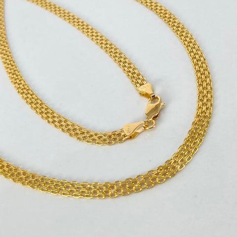 Cadena ● China Oro amarillo 18k 7,01 Gr / 4,2 mm / 60 Cm †