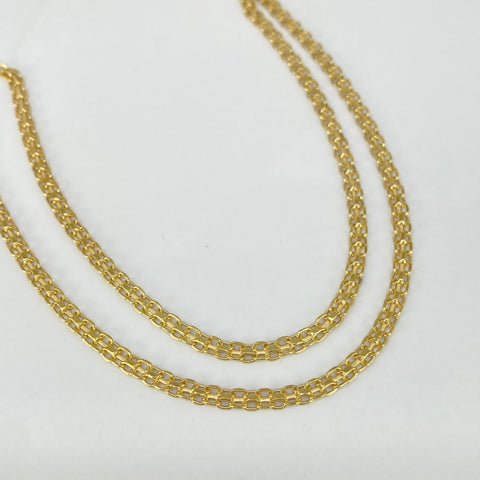 Cadena ● China Oro amarillo 18k 4,97 Gr / 3,2 mm / 50 Cm