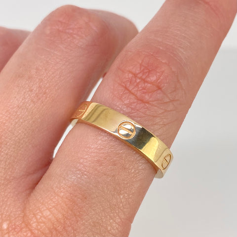 Anillo Argolla CT Oro amarillo / Talla 9 / 6,86 Gr / 4,2 mm *