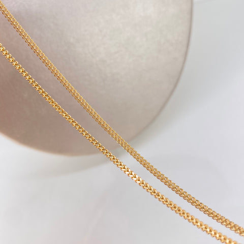 Cadena ● Franco Oro amarillo 18k +2 / 3,85 Gr / 1,6 mm / 50 Cm †