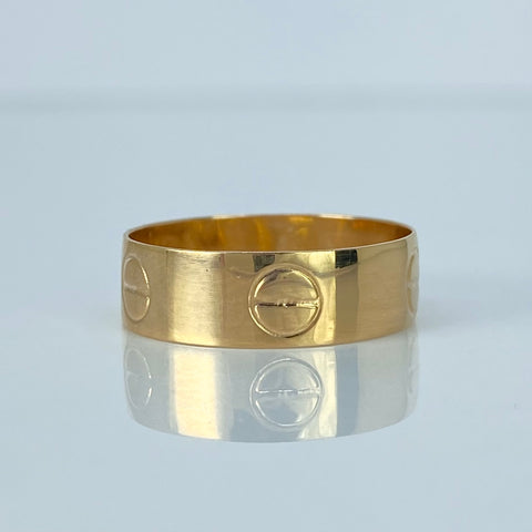 Anillo Tornillo CT Oro amarillo / Talla 6 3/4 / 1,7 Gr
