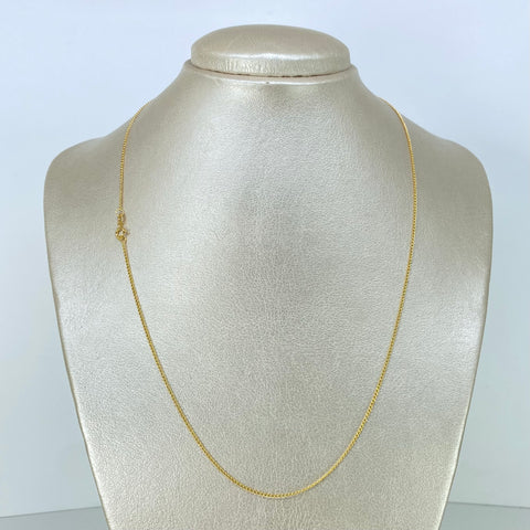 Cadena ● Cubana Oro amarillo 18k 1,2 Gr / 1,1 mm / 50 Cm *