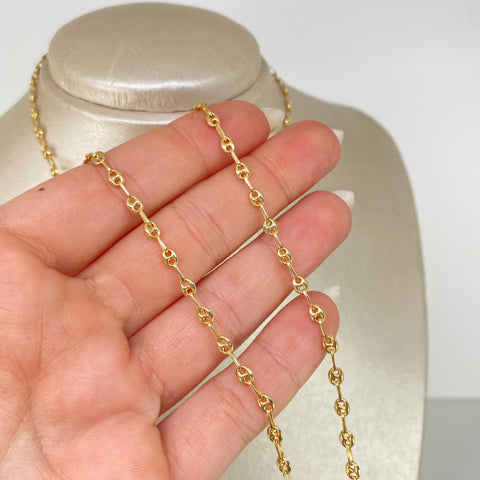 Cadena GC Oro amarillo 18k 4,97 Gr / 3,3 mm / 50 Cm †