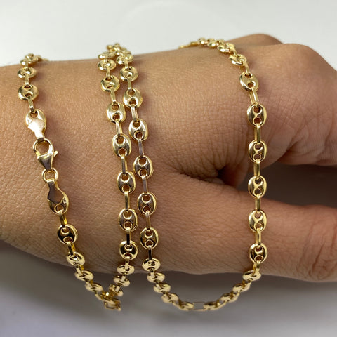 Cadena GC Oro amarillo 18k 7,00 Gr / 4 mm / 52 Cm †
