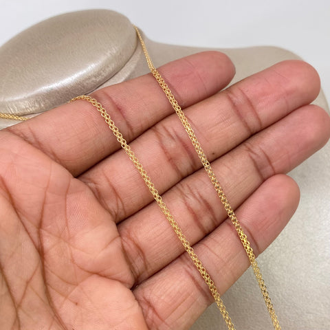 Cadena ● China Oro amarillo 18k 3,55 Gr / 2 mm / 50 Cm