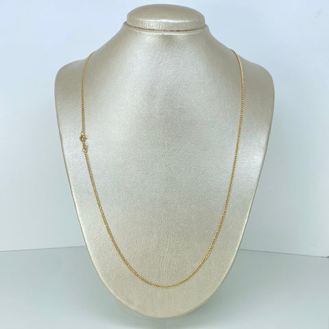 Cadena ● Cubana Oro amarillo 18k 2,73 Gr / 1,7 mm / 61 Cm *