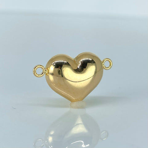Herraje Corazon Oro amarillo 18k 1,2 Gr / 2,2 Cm  *