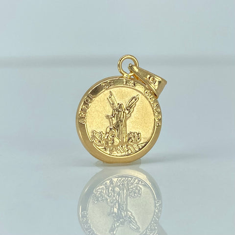 Dije Angel De La Guarda Oro amarillo 18k 0,75 Gr / 2 Cm *