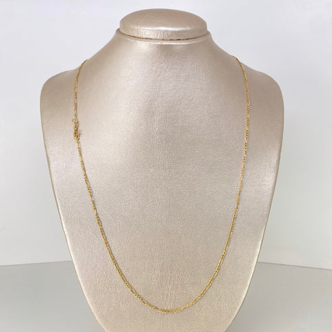 Cadena ● Tres Por Uno 3x1 Oro amarillo 18k 2,51 Gr / 1,8 mm / 60 Cm