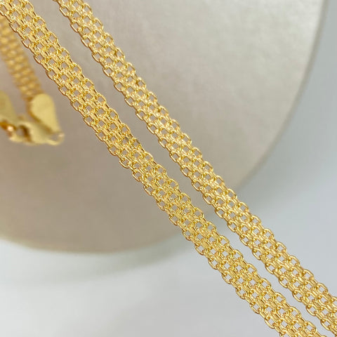 Cadena ● China Oro amarillo 18k 5,8 Gr / 4,2 mm / 45 Cm †