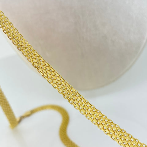 Cadena ● China Oro amarillo 18k 9,24 Gr / 6,3 mm / 50 Cm