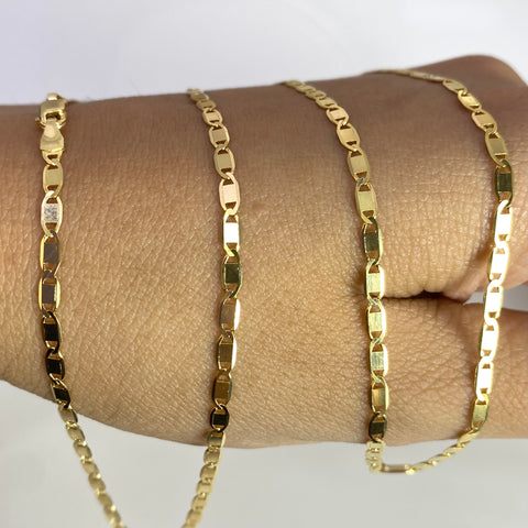 Cadena Italy Plana Oro amarillo 18k 5,86 Gr / 2,3 mm / 60 Cm *