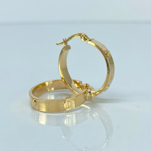 Candongas Tornillos CT Oro amarillo 2,15 Gr / 2,2 Cm